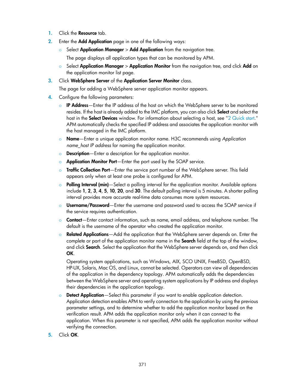 H3C Technologies H3C Intelligent Management Center User Manual | Page 385 / 740