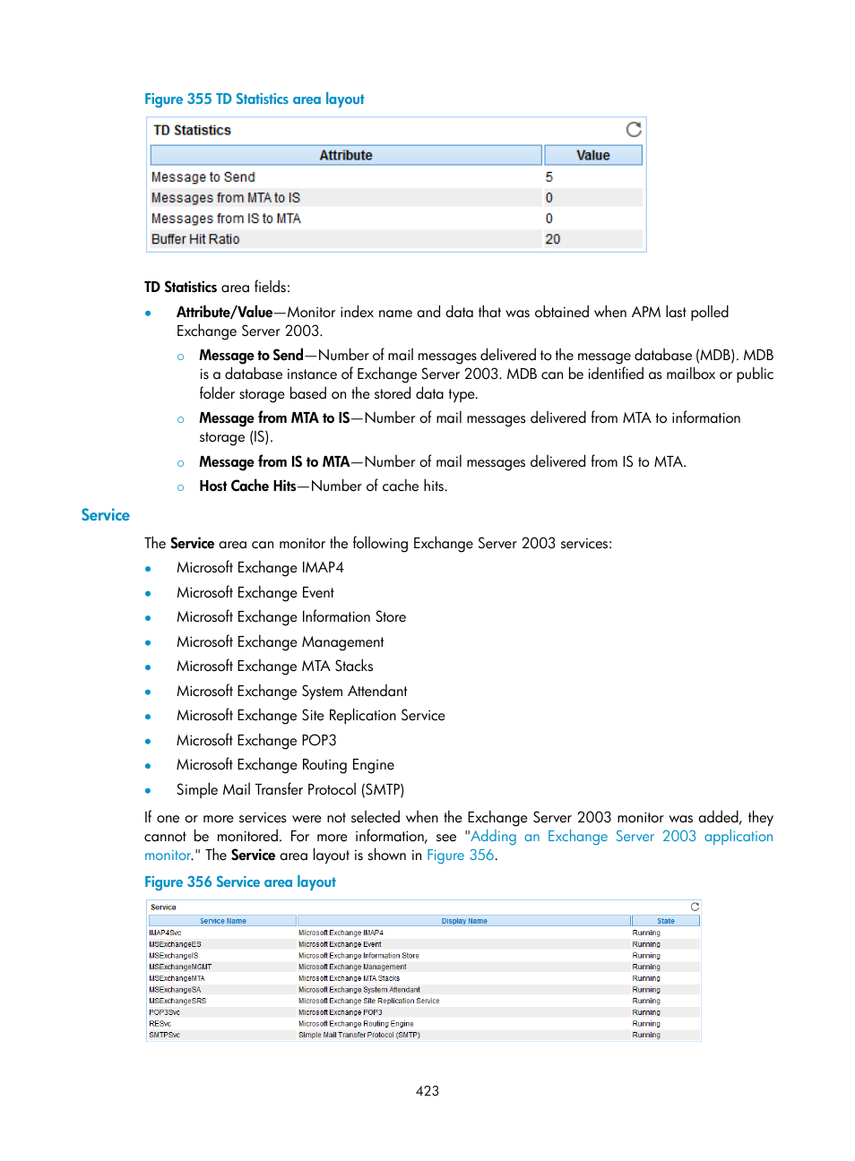 Service, N in, Figure 355 | H3C Technologies H3C Intelligent Management Center User Manual | Page 437 / 740