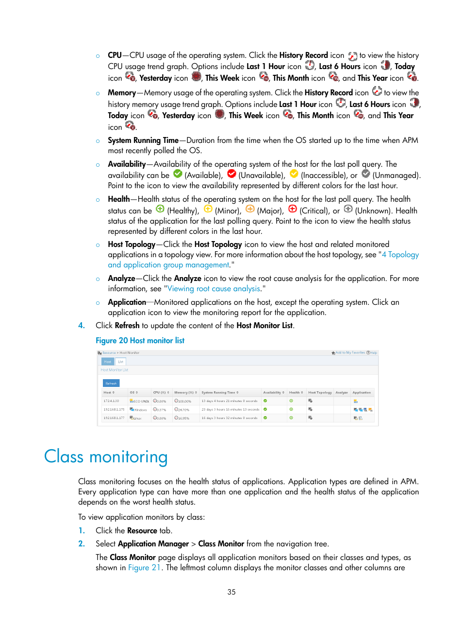 Class monitoring, Pears, as shown in, Figure 20 | H3C Technologies H3C Intelligent Management Center User Manual | Page 49 / 740