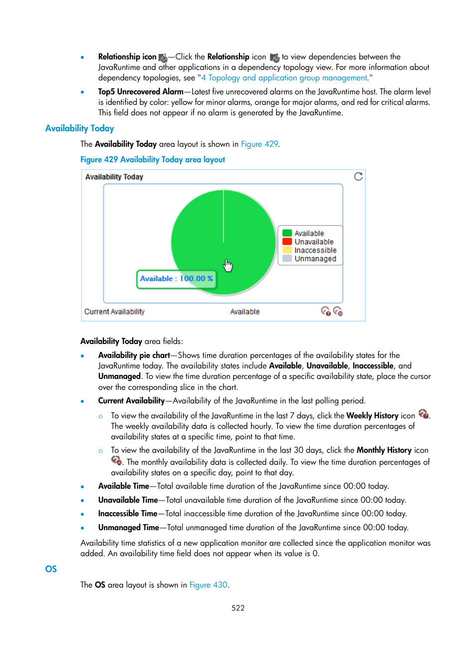 Availability today | H3C Technologies H3C Intelligent Management Center User Manual | Page 536 / 740