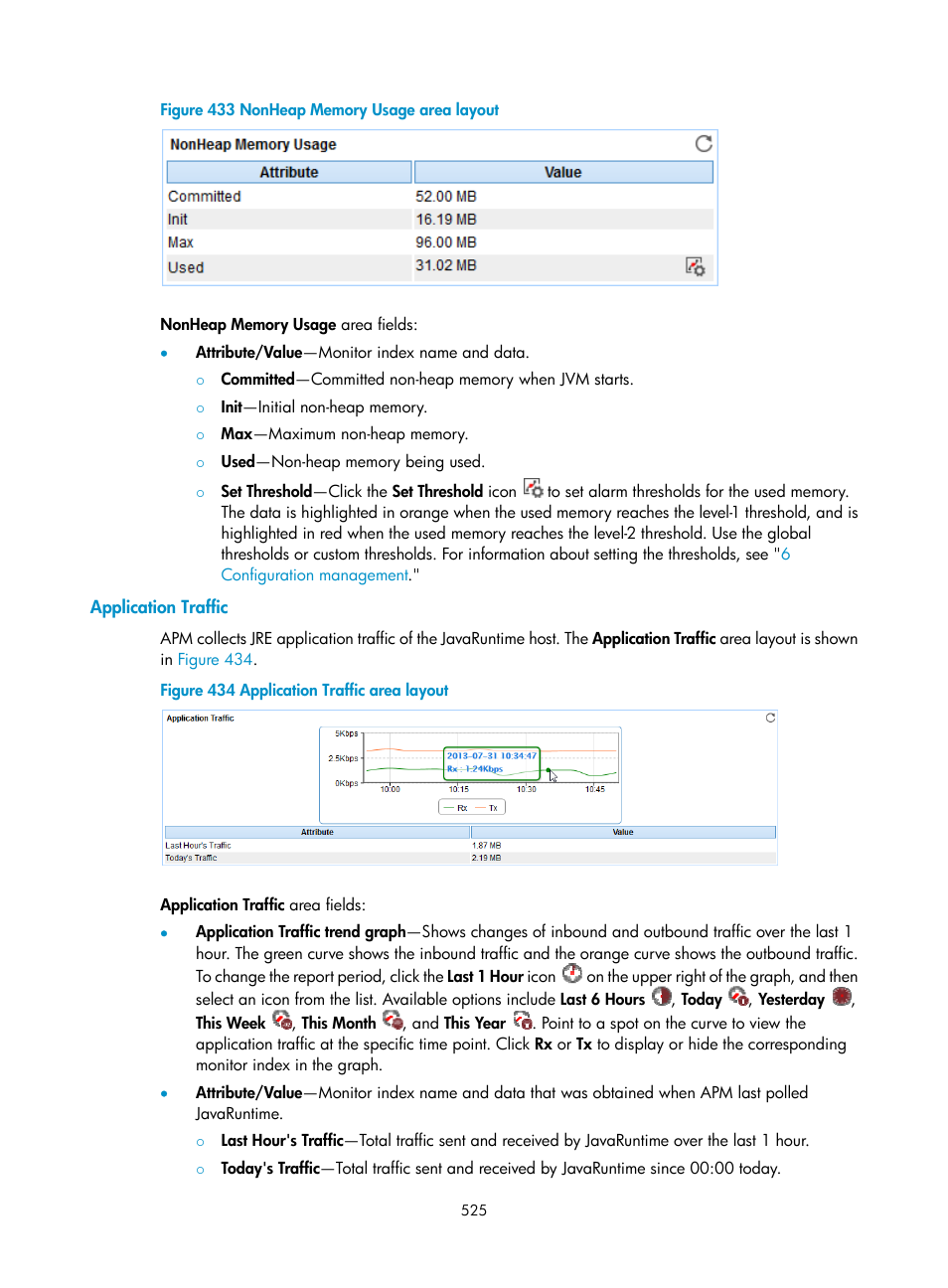Application traffic, Figure 433 | H3C Technologies H3C Intelligent Management Center User Manual | Page 539 / 740