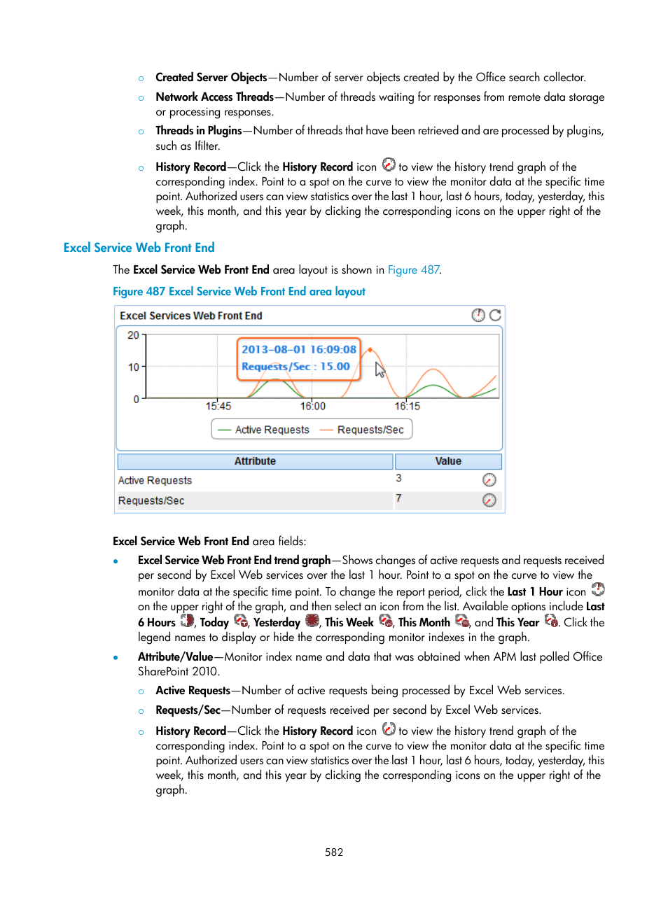 Excel service web front end | H3C Technologies H3C Intelligent Management Center User Manual | Page 596 / 740