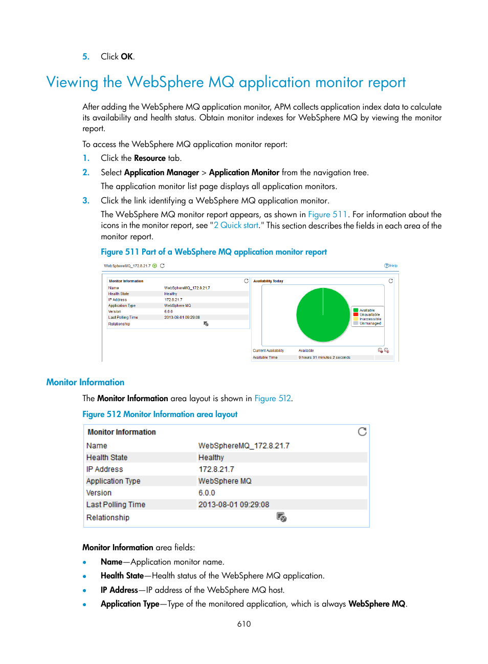 Monitor information | H3C Technologies H3C Intelligent Management Center User Manual | Page 624 / 740