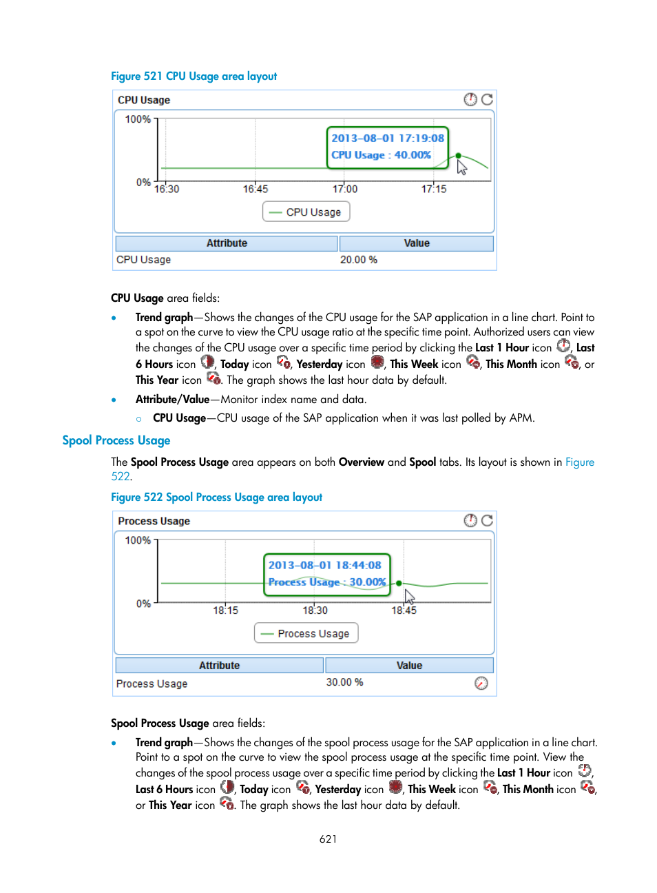 Spool process usage | H3C Technologies H3C Intelligent Management Center User Manual | Page 635 / 740
