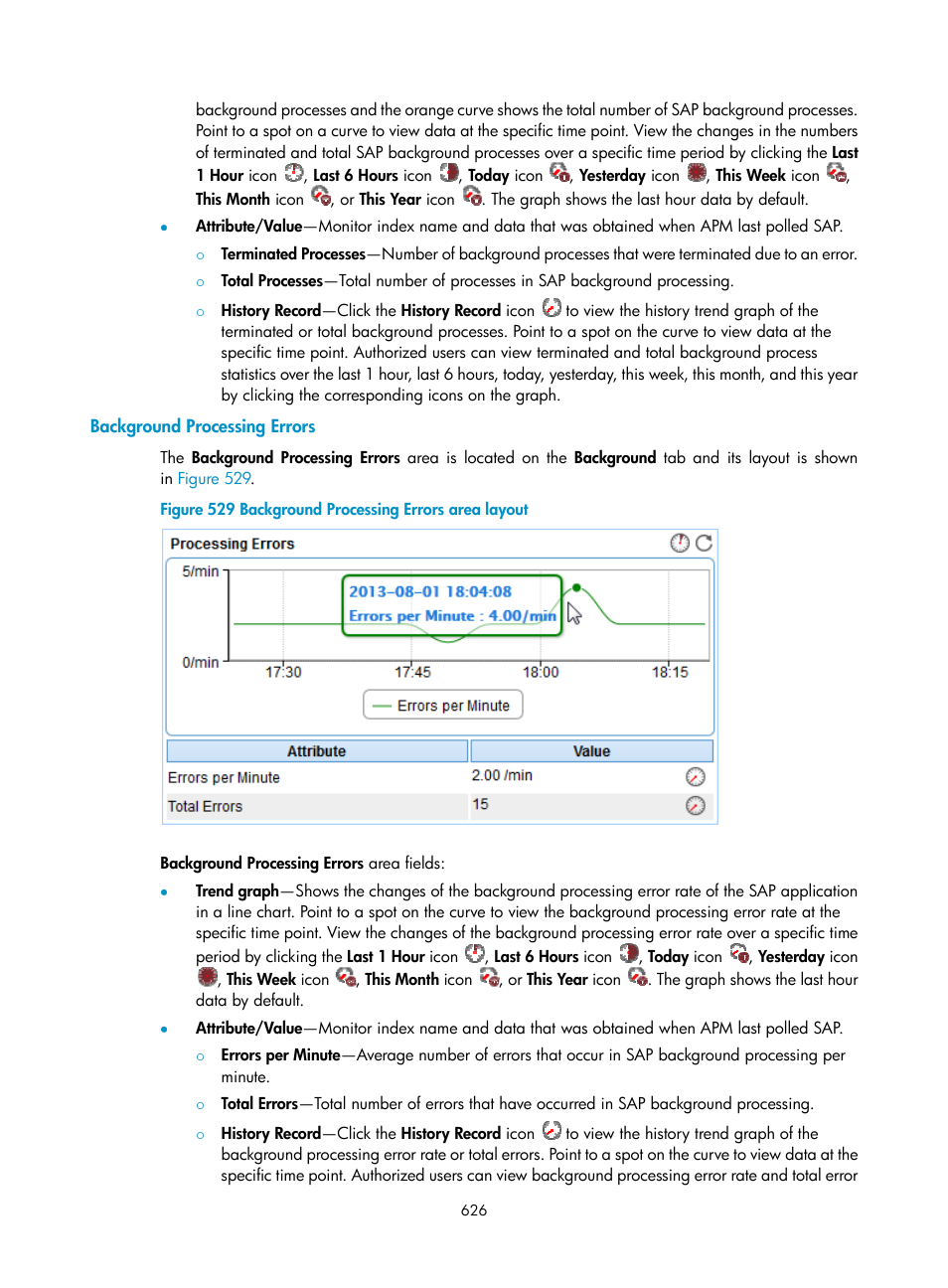 Background processing errors | H3C Technologies H3C Intelligent Management Center User Manual | Page 640 / 740
