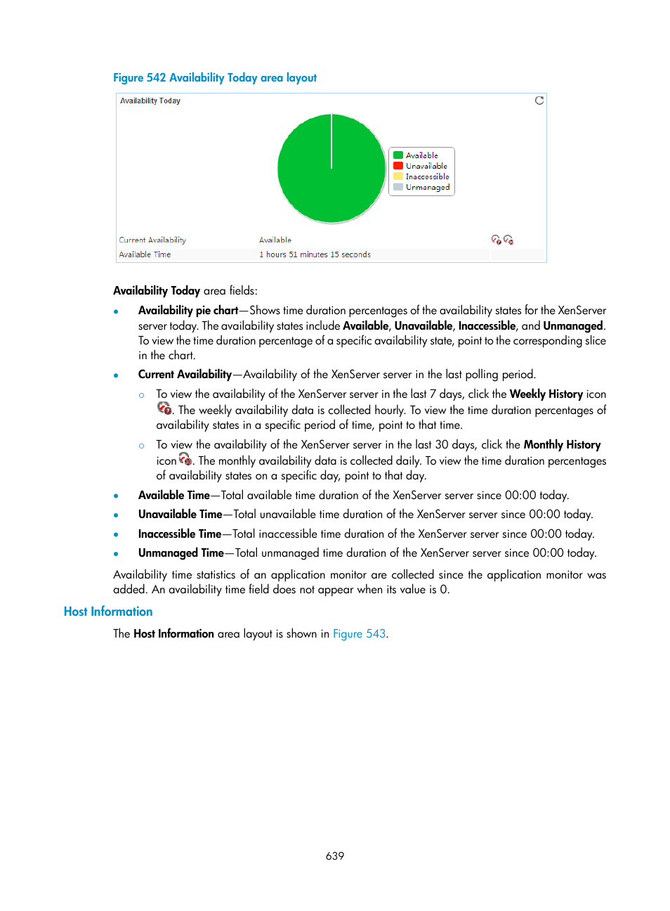 Host information, N in, Figure 542 | H3C Technologies H3C Intelligent Management Center User Manual | Page 653 / 740