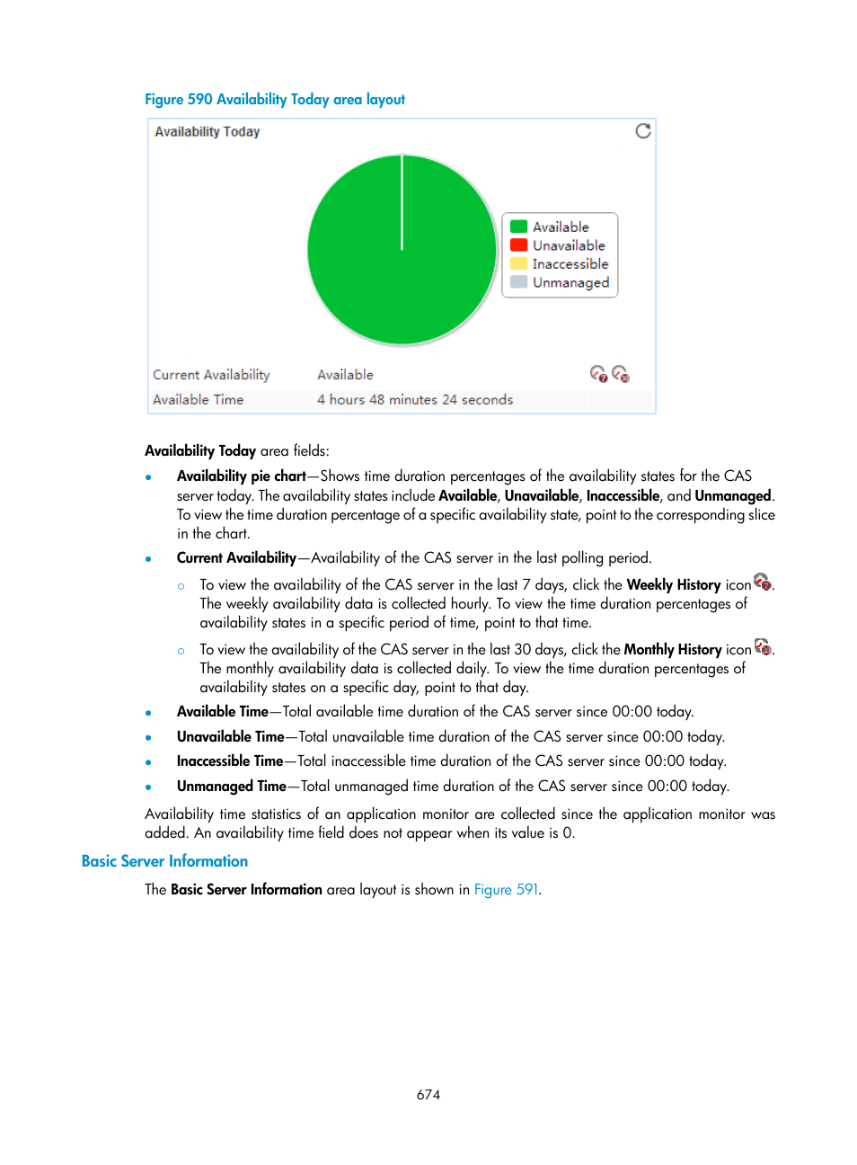 Basic server information, N in, Figure 590 | H3C Technologies H3C Intelligent Management Center User Manual | Page 688 / 740