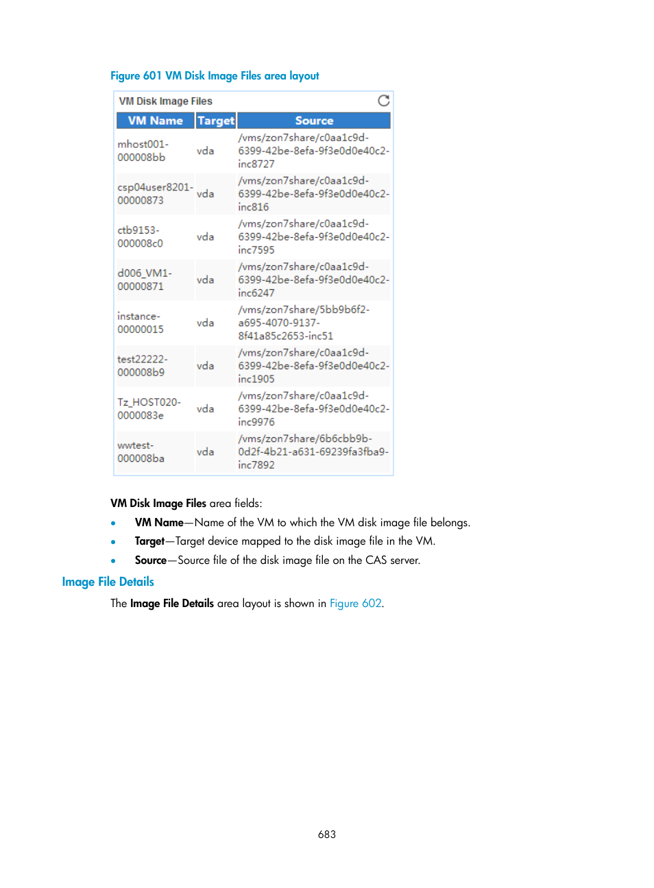 Image file details | H3C Technologies H3C Intelligent Management Center User Manual | Page 697 / 740