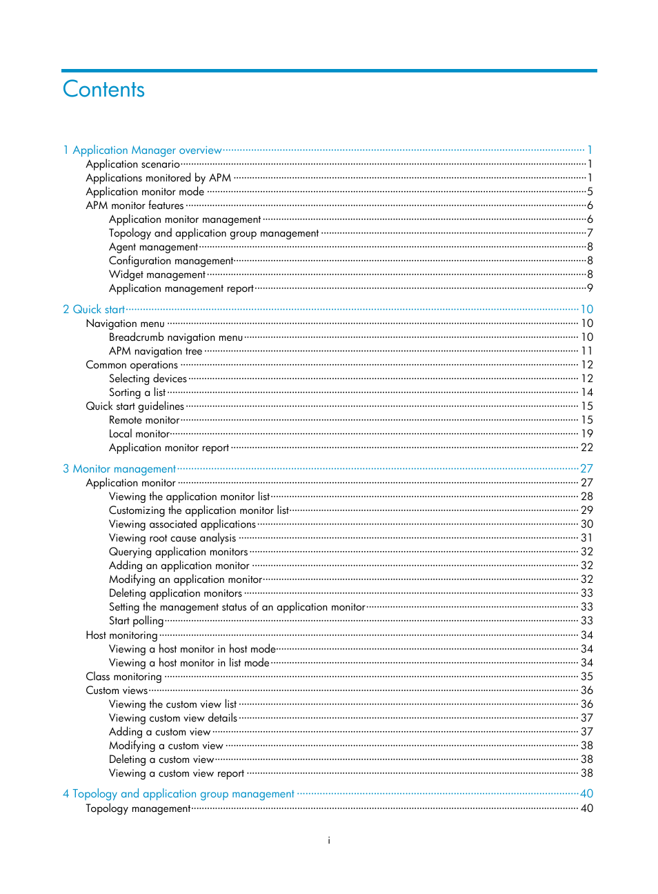 H3C Technologies H3C Intelligent Management Center User Manual | Page 7 / 740