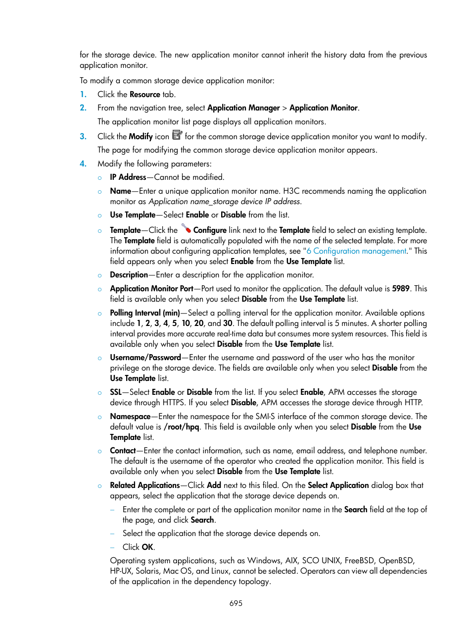 H3C Technologies H3C Intelligent Management Center User Manual | Page 709 / 740