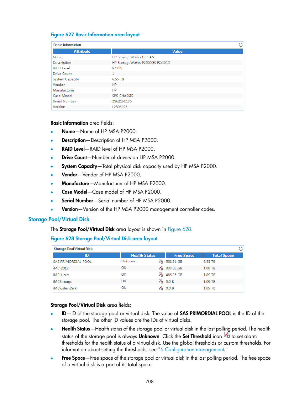 Storage pool/virtual disk, N in, Figure 627 | H3C Technologies H3C Intelligent Management Center User Manual | Page 722 / 740