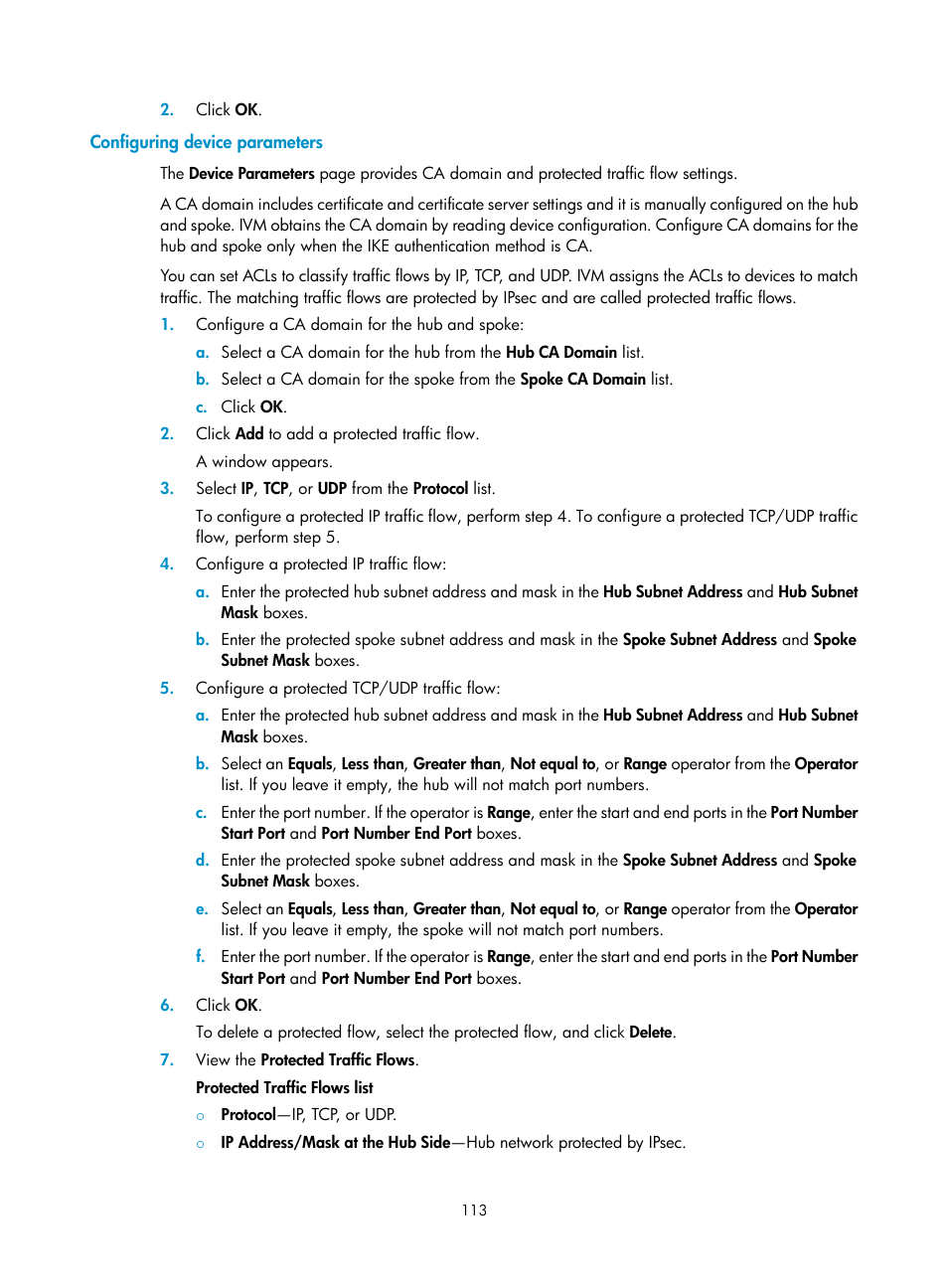 Configuring device parameters | H3C Technologies H3C Intelligent Management Center User Manual | Page 123 / 213
