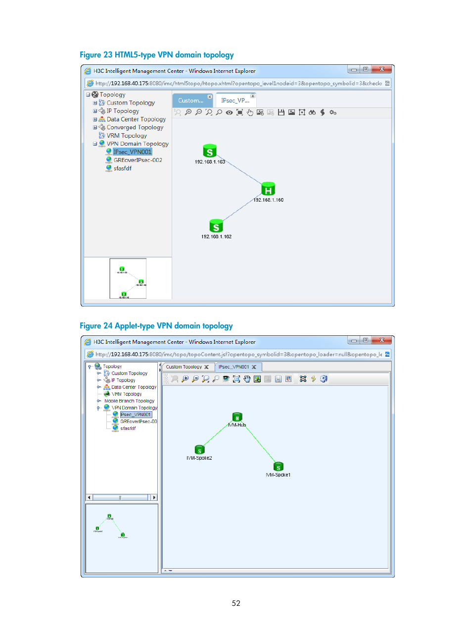 N in, Figure 23, Figure 24 | H3C Technologies H3C Intelligent Management Center User Manual | Page 62 / 213
