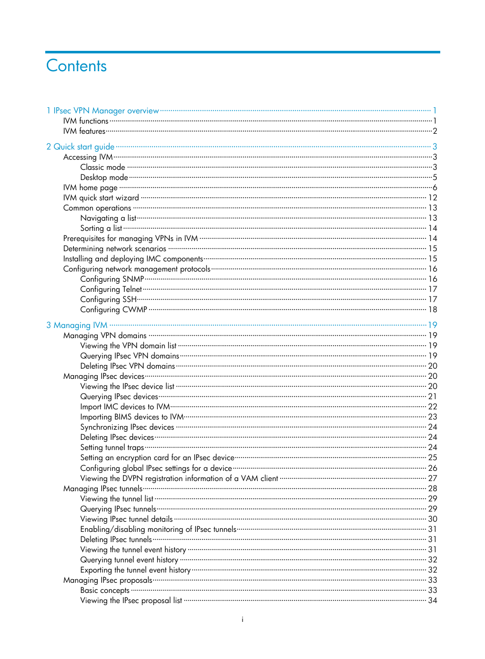 H3C Technologies H3C Intelligent Management Center User Manual | Page 7 / 213