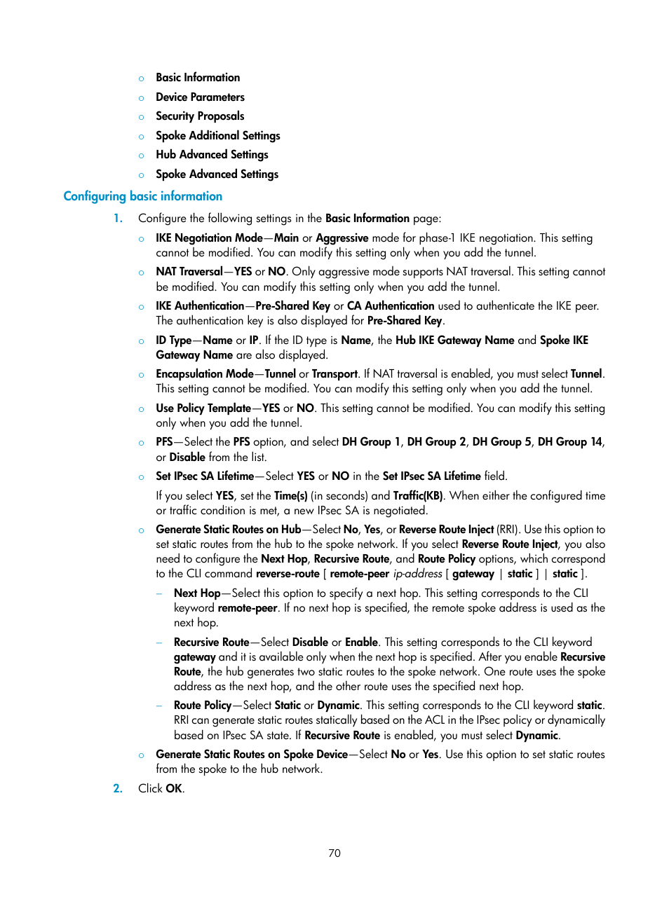Configuring basic information | H3C Technologies H3C Intelligent Management Center User Manual | Page 80 / 213