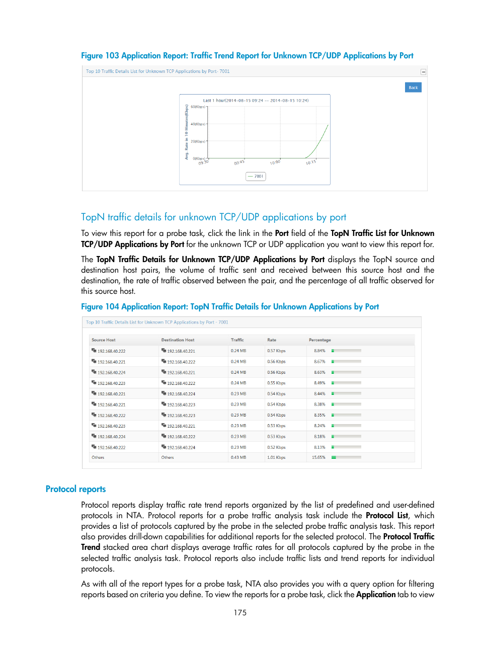 Protocol reports | H3C Technologies H3C Intelligent Management Center User Manual | Page 185 / 371