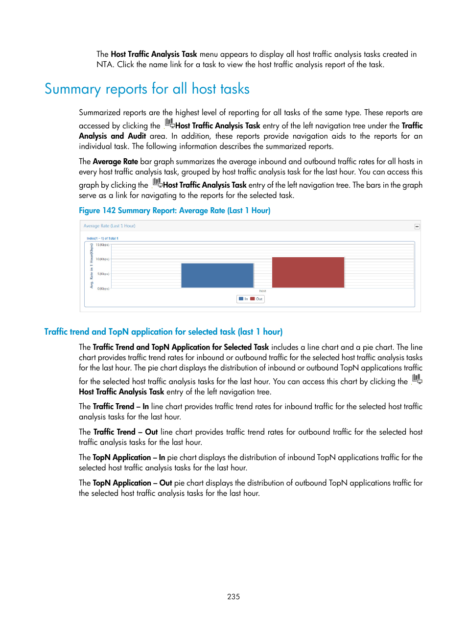 Summary reports for all host tasks | H3C Technologies H3C Intelligent Management Center User Manual | Page 245 / 371