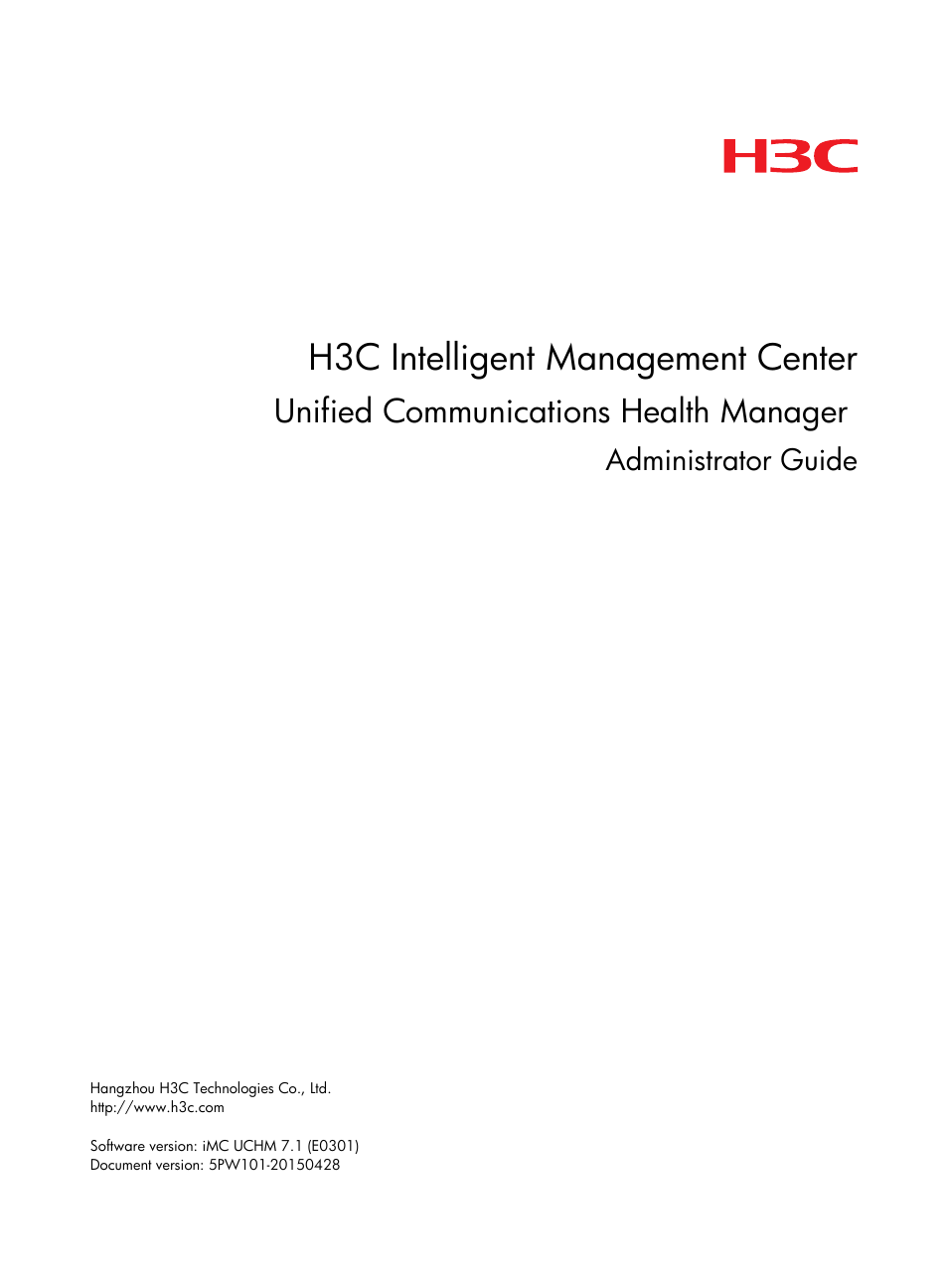 H3C Technologies H3C Intelligent Management Center User Manual | 78 pages