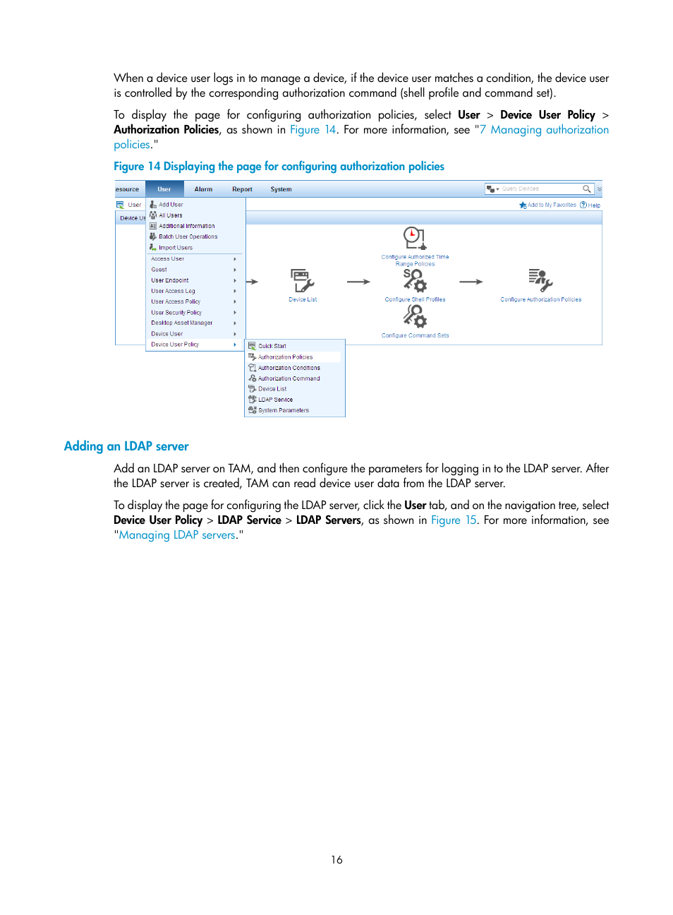 Adding an ldap server | H3C Technologies H3C Intelligent Management Center User Manual | Page 25 / 137