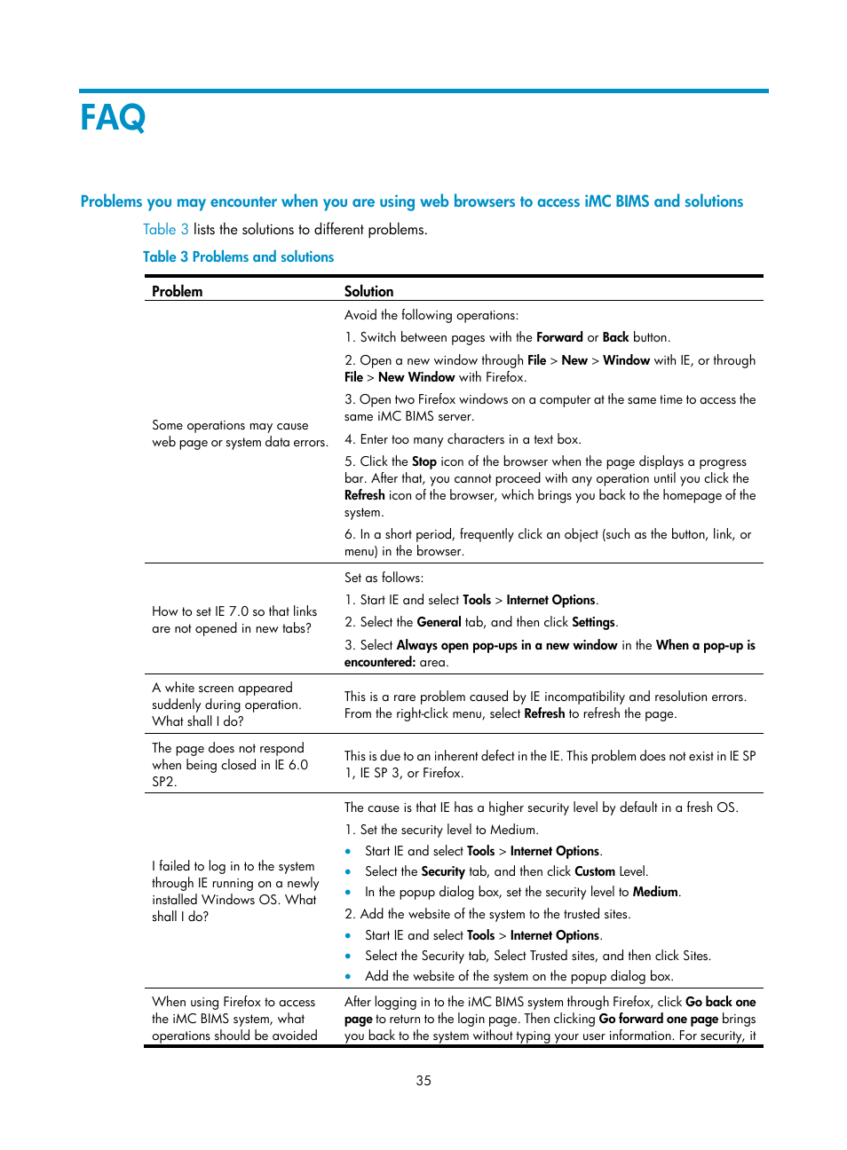 For tro | H3C Technologies H3C Intelligent Management Center User Manual | Page 39 / 49