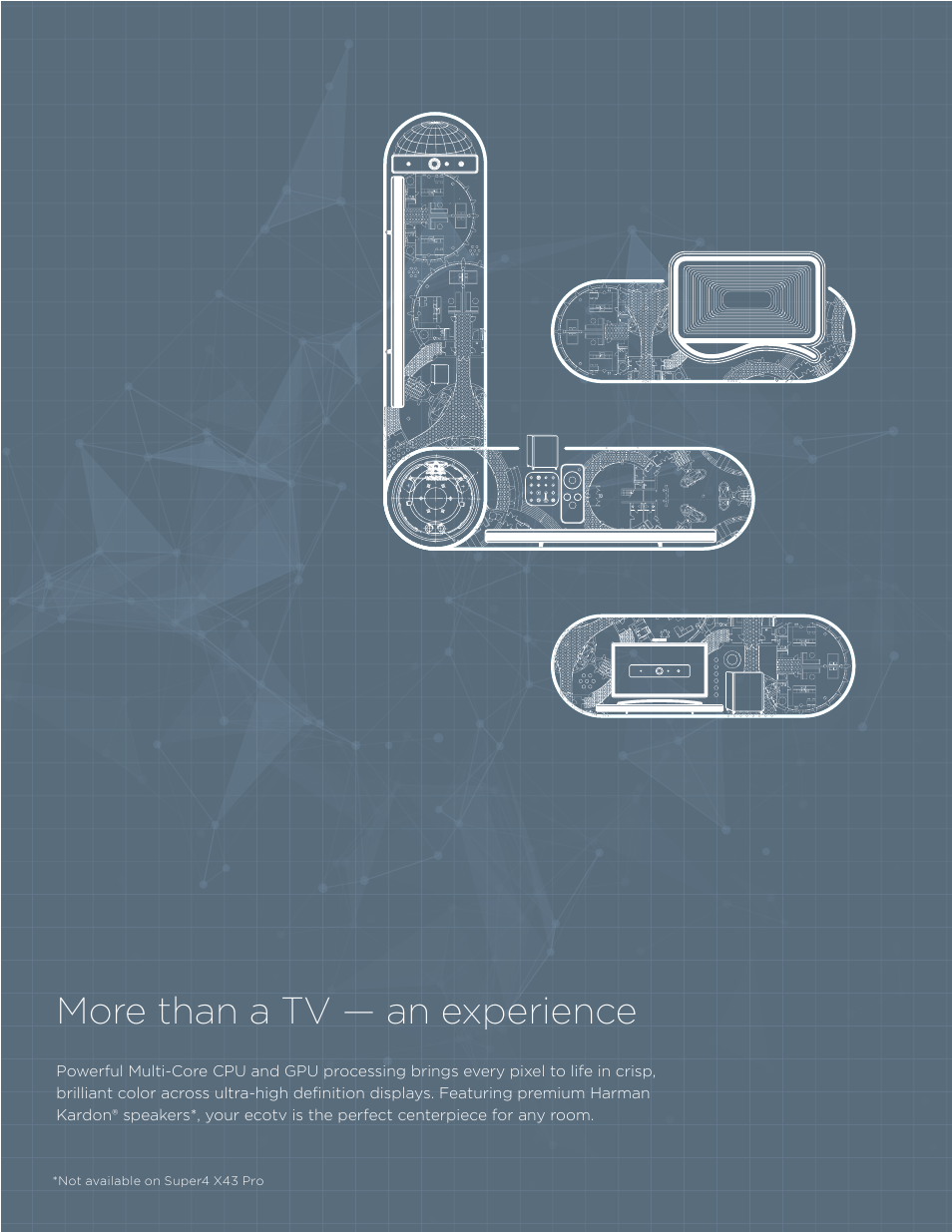More than a tv — an experience | LeEco Super4 X Series 4K UHD Ecotvs User Manual | Page 2 / 31