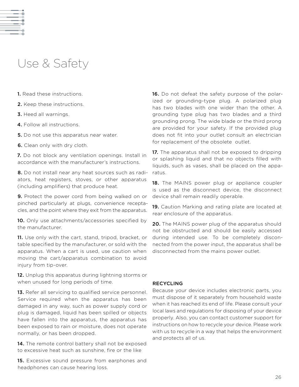 Use & safety | LeEco Super4 X Series 4K UHD Ecotvs User Manual | Page 26 / 31