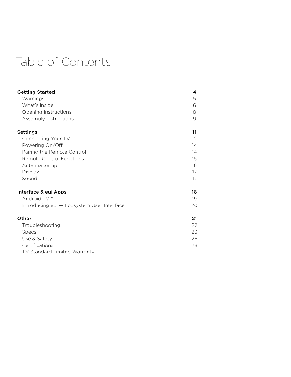 LeEco Super4 X Series 4K UHD Ecotvs User Manual | Page 3 / 31