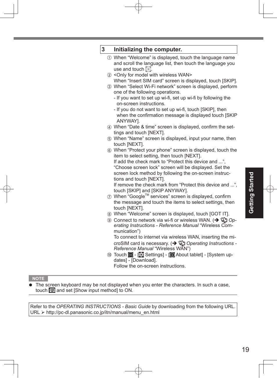 Panasonic Toughpad FZ-A2 User Manual | Page 19 / 20