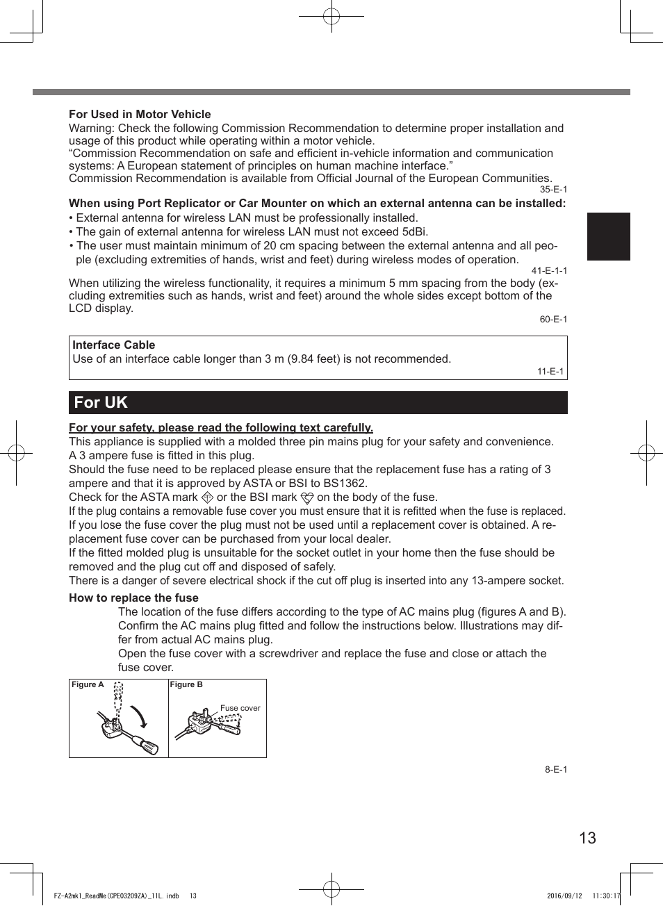 For uk | Panasonic Toughpad FZ-A2 User Manual | Page 13 / 172