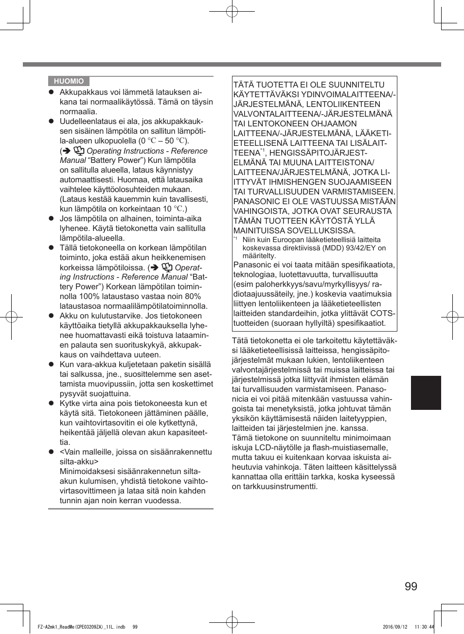 Panasonic Toughpad FZ-A2 User Manual | Page 99 / 172