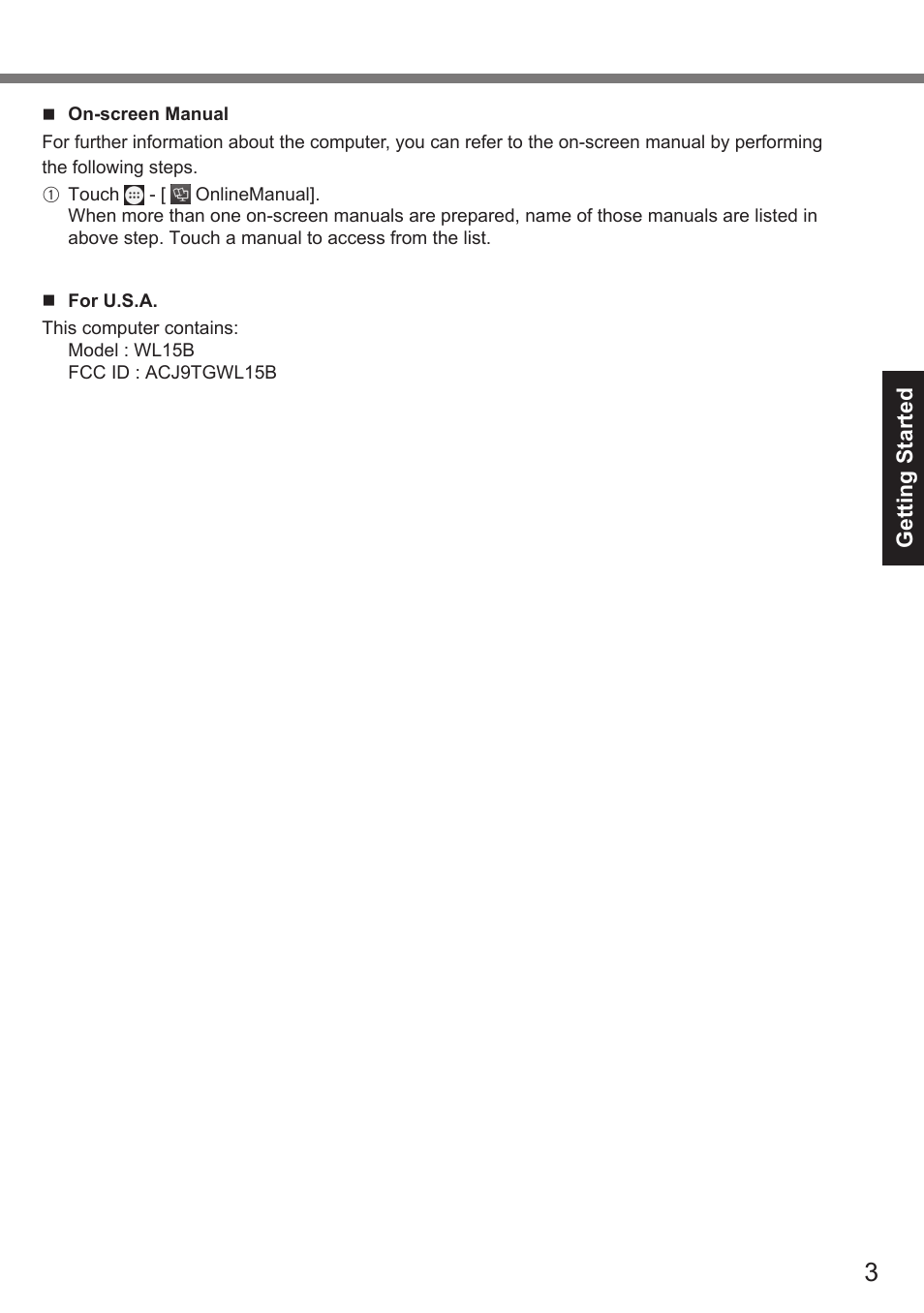 Panasonic Toughpad FZ-A2 User Manual | Page 3 / 39