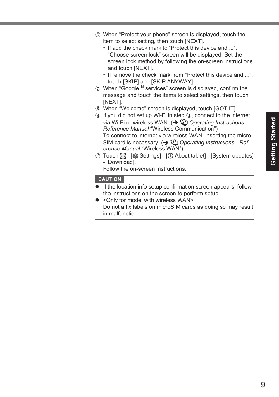 Panasonic Toughpad FZ-A2 User Manual | Page 9 / 39