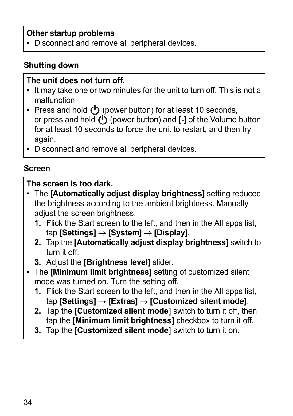 Panasonic Toughpad FZ-F1 User Manual | Page 34 / 56