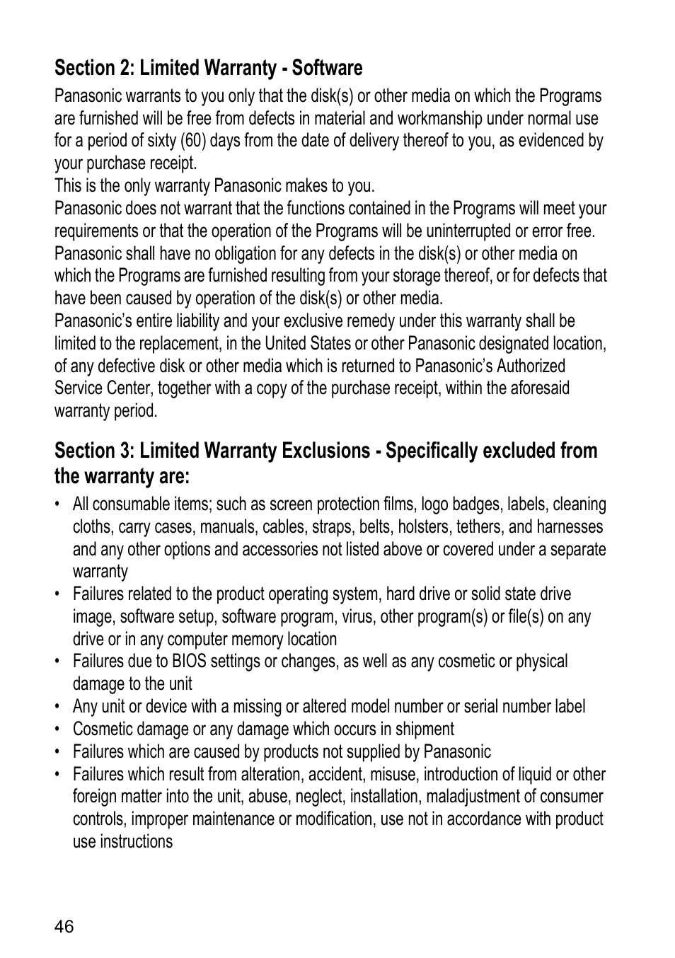 Panasonic Toughpad FZ-F1 User Manual | Page 46 / 56