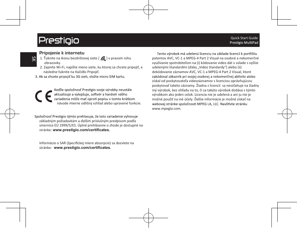 PRESTIGIO MultiPad Visconte V PMP1012TE3GRD User Manual | Page 28 / 60