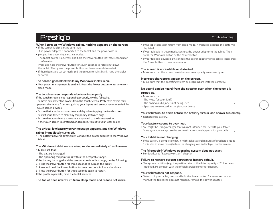 PRESTIGIO MultiPad Visconte V PMP1012TE3GRD User Manual | Page 59 / 60