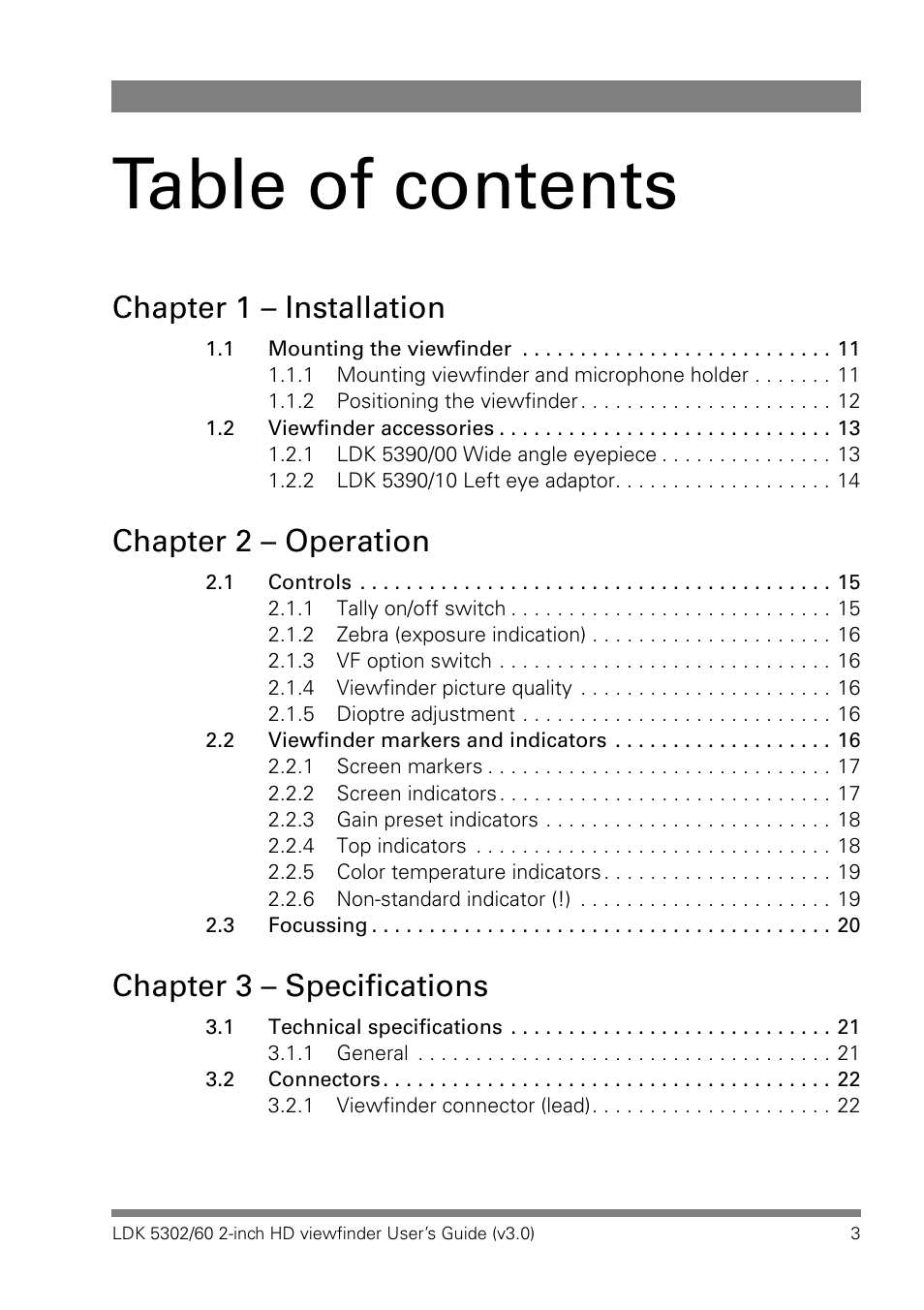 Grass Valley LDK 5302 User Manual | Page 3 / 24