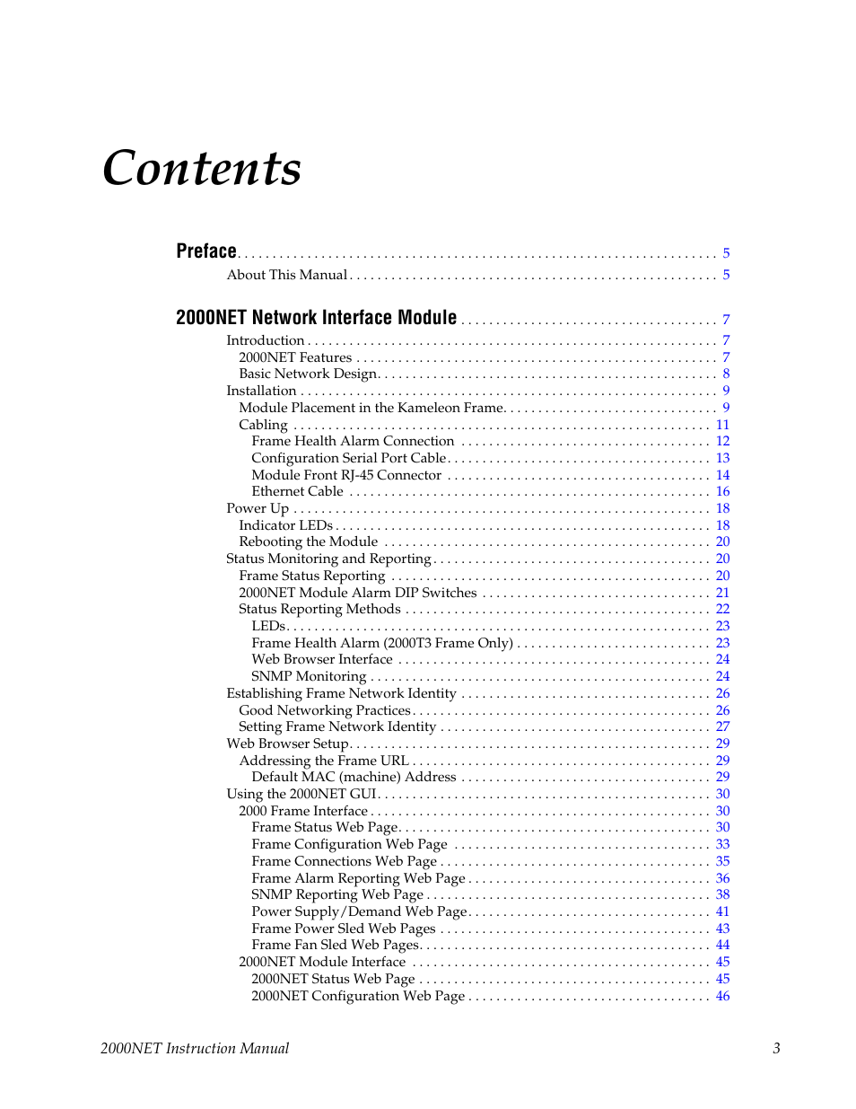 Grass Valley 2000NET v4.0.0 User Manual | Page 3 / 92