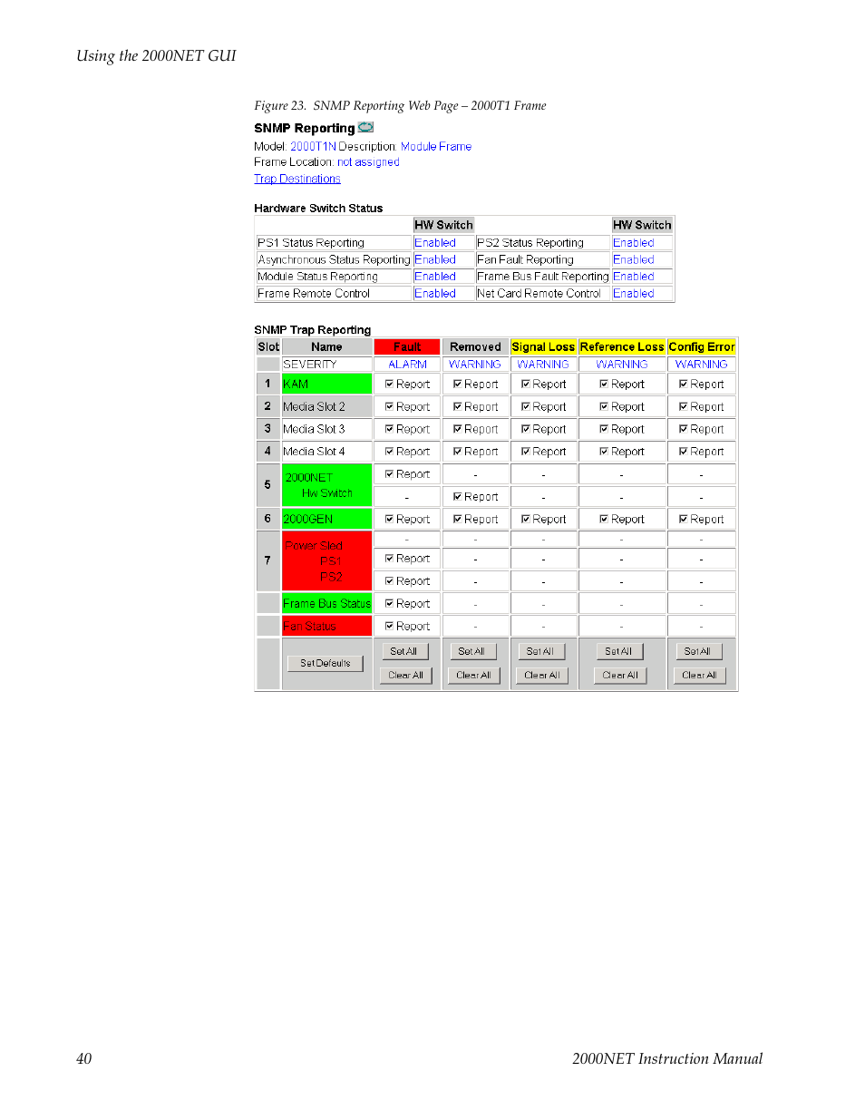 Figure 23 on, For t | Grass Valley 2000NET v4.0.0 User Manual | Page 40 / 92
