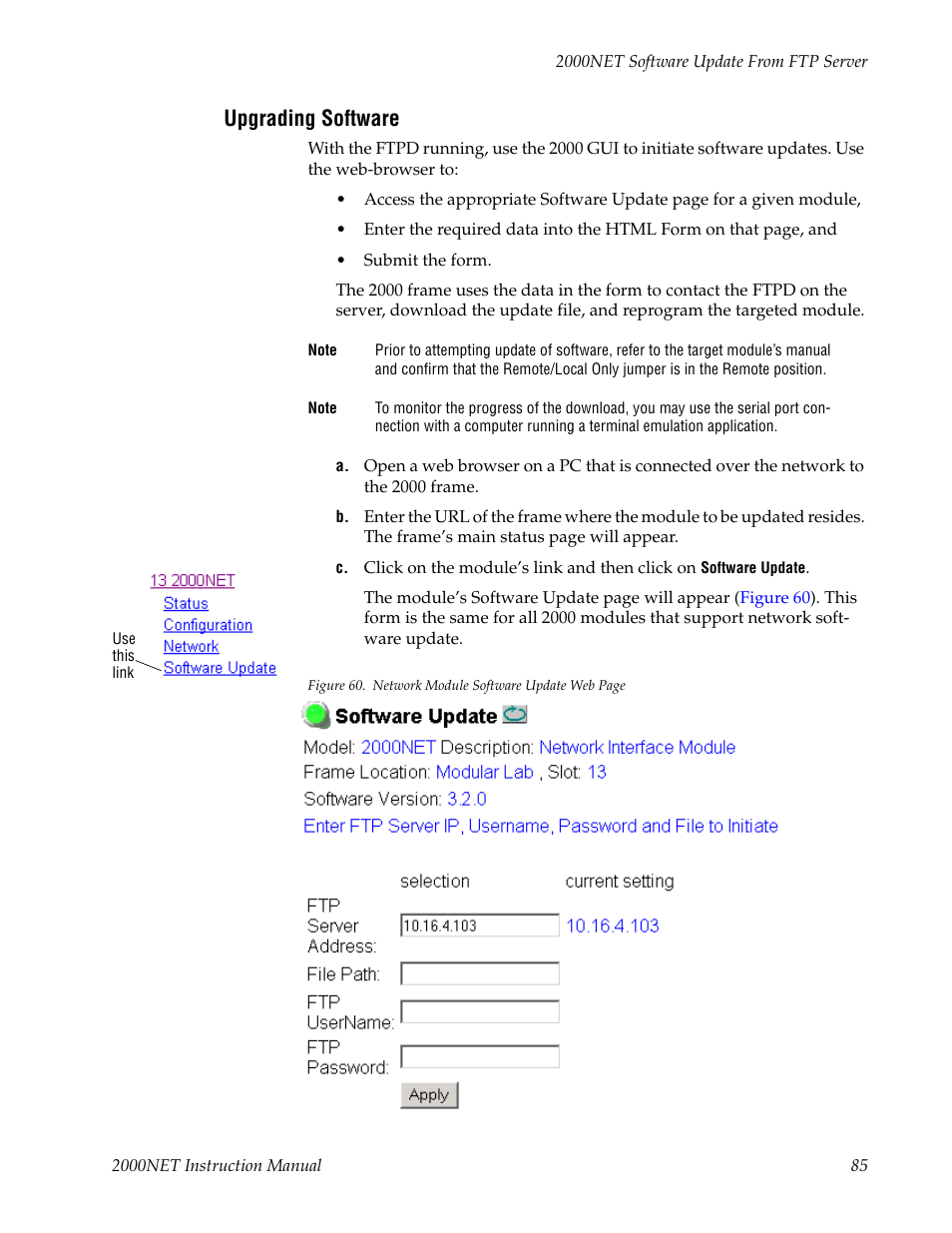 Upgrading software | Grass Valley 2000NET v4.0.0 User Manual | Page 85 / 92