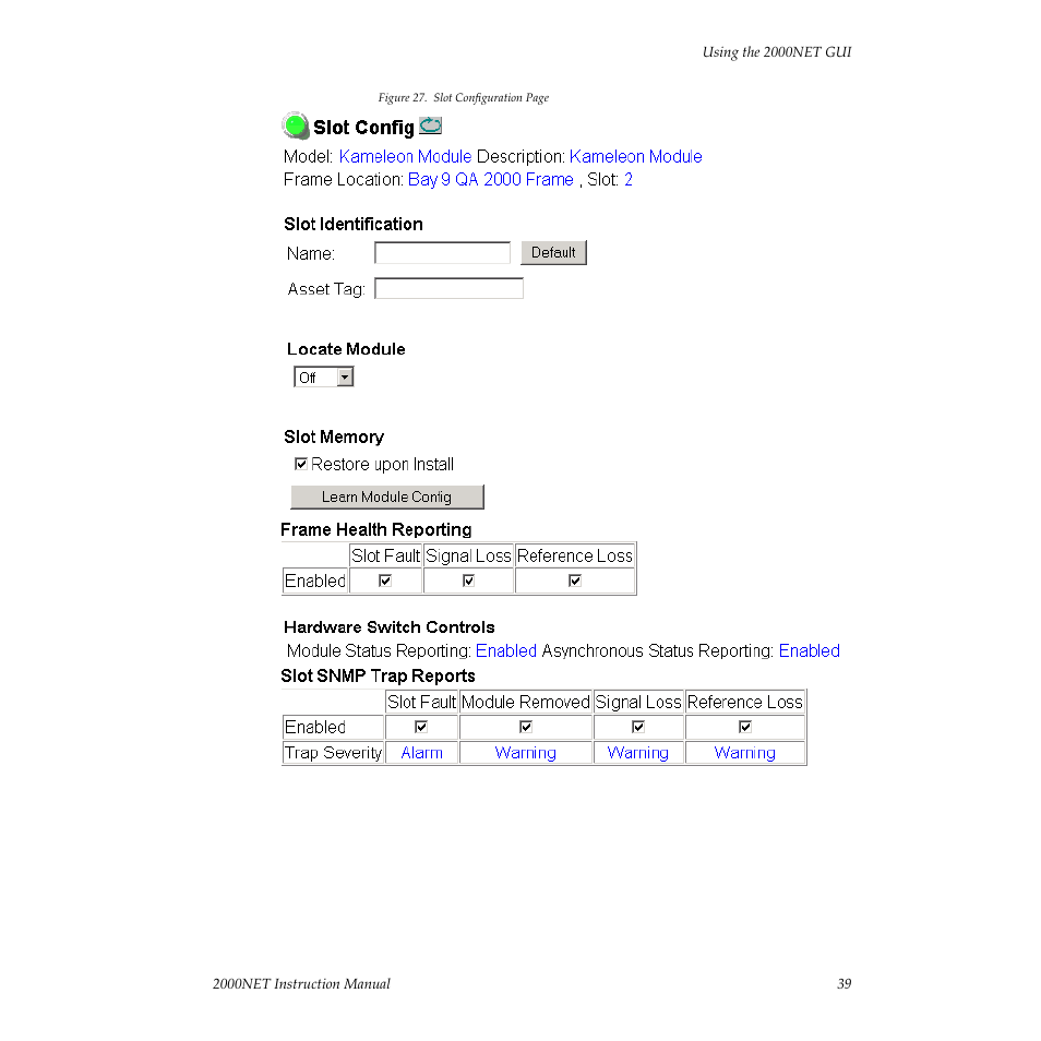 Grass Valley 2000NET v3.2.2 User Manual | Page 39 / 72