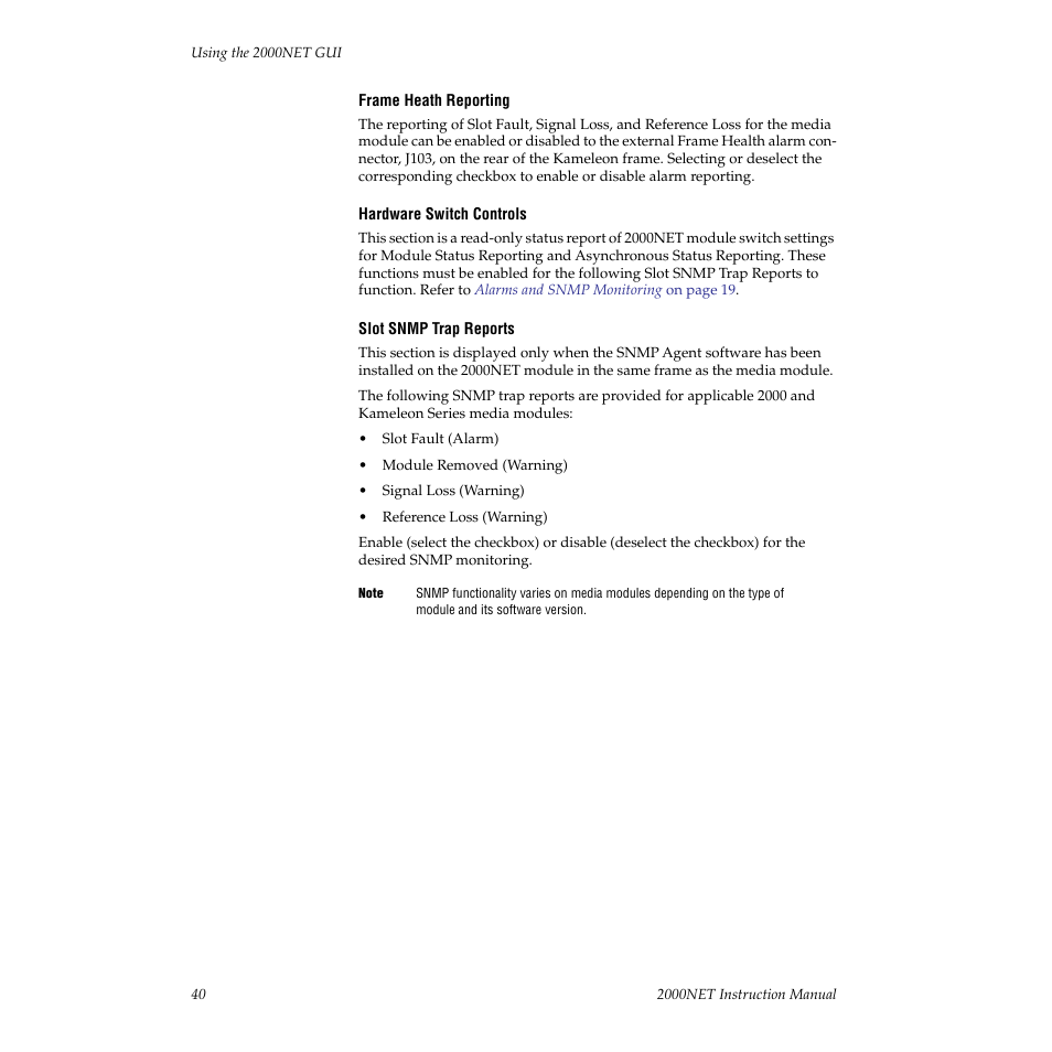 Grass Valley 2000NET v3.2.2 User Manual | Page 40 / 72