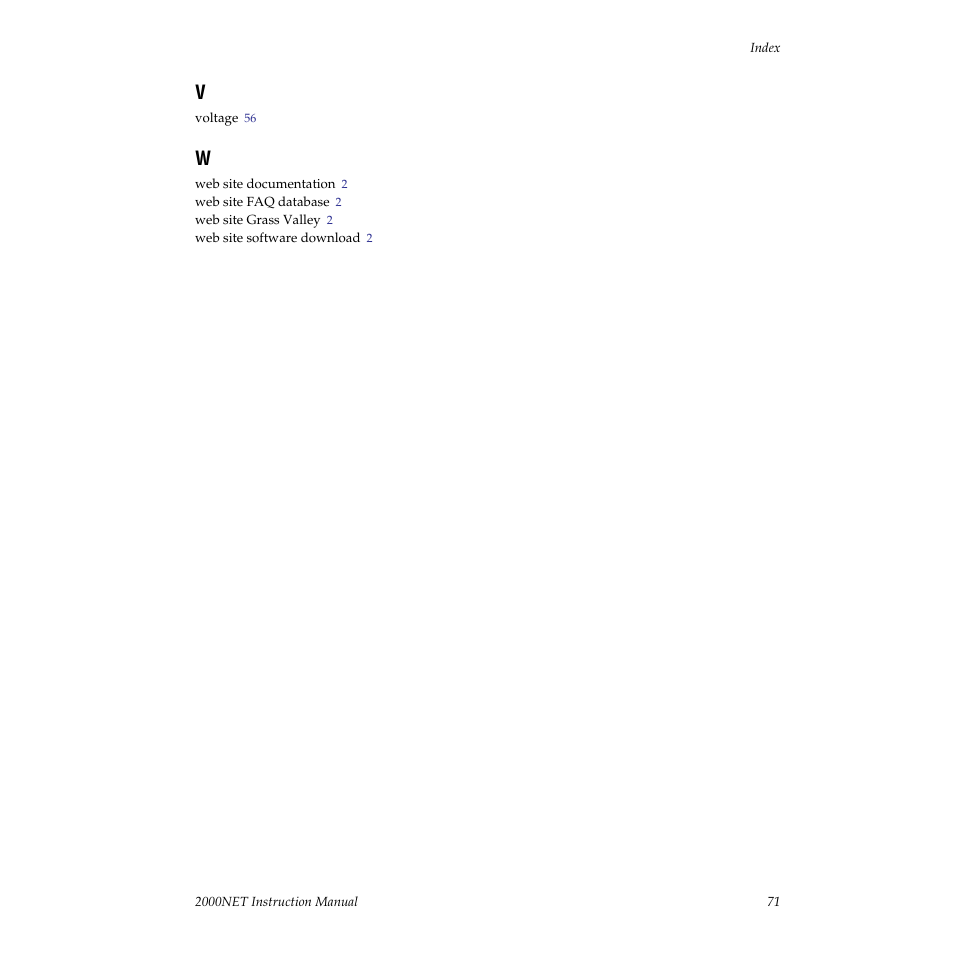 Grass Valley 2000NET v3.2.2 User Manual | Page 71 / 72