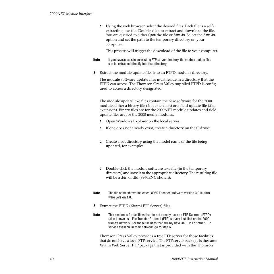 Grass Valley 2000NET v3.1 User Manual | Page 40 / 68