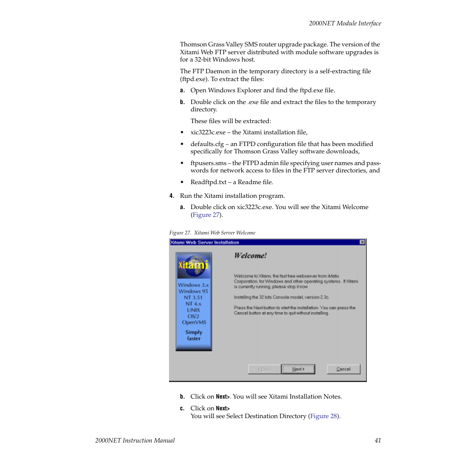 Grass Valley 2000NET v3.1 User Manual | Page 41 / 68