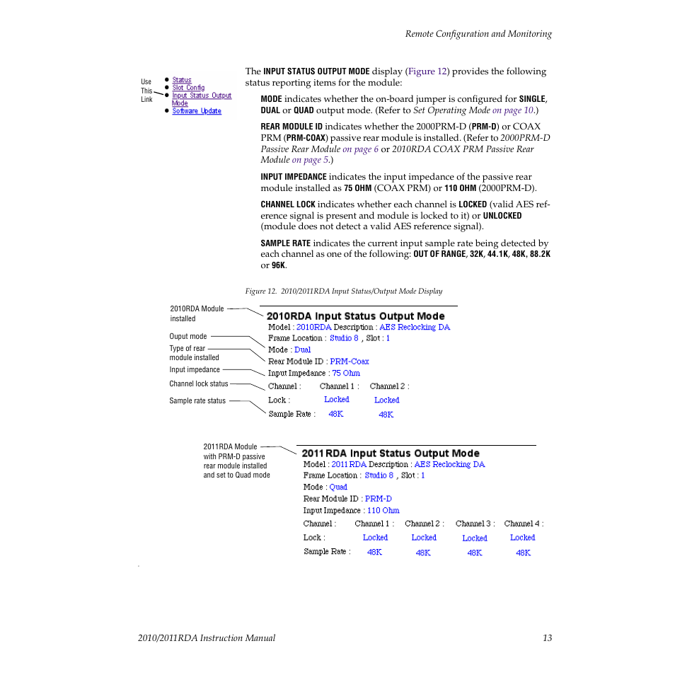 Grass Valley 2010RDA User Manual | Page 19 / 28