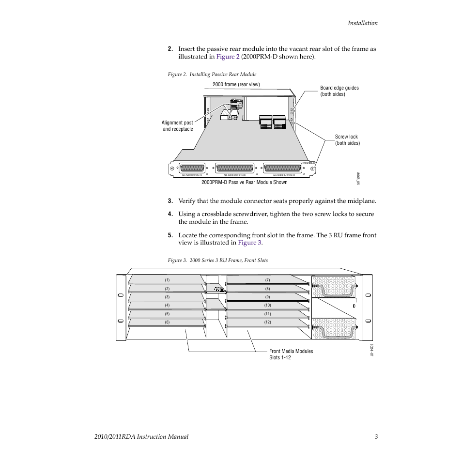 Grass Valley 2010RDA User Manual | Page 9 / 28