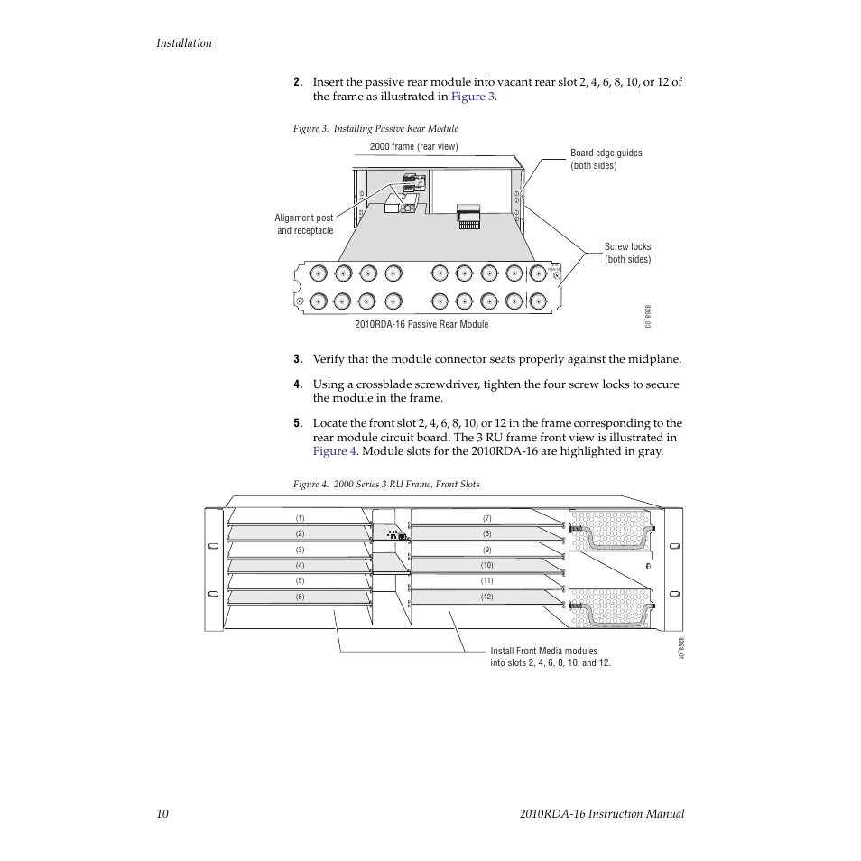 Grass Valley 2010RDA-16 User Manual | Page 10 / 28