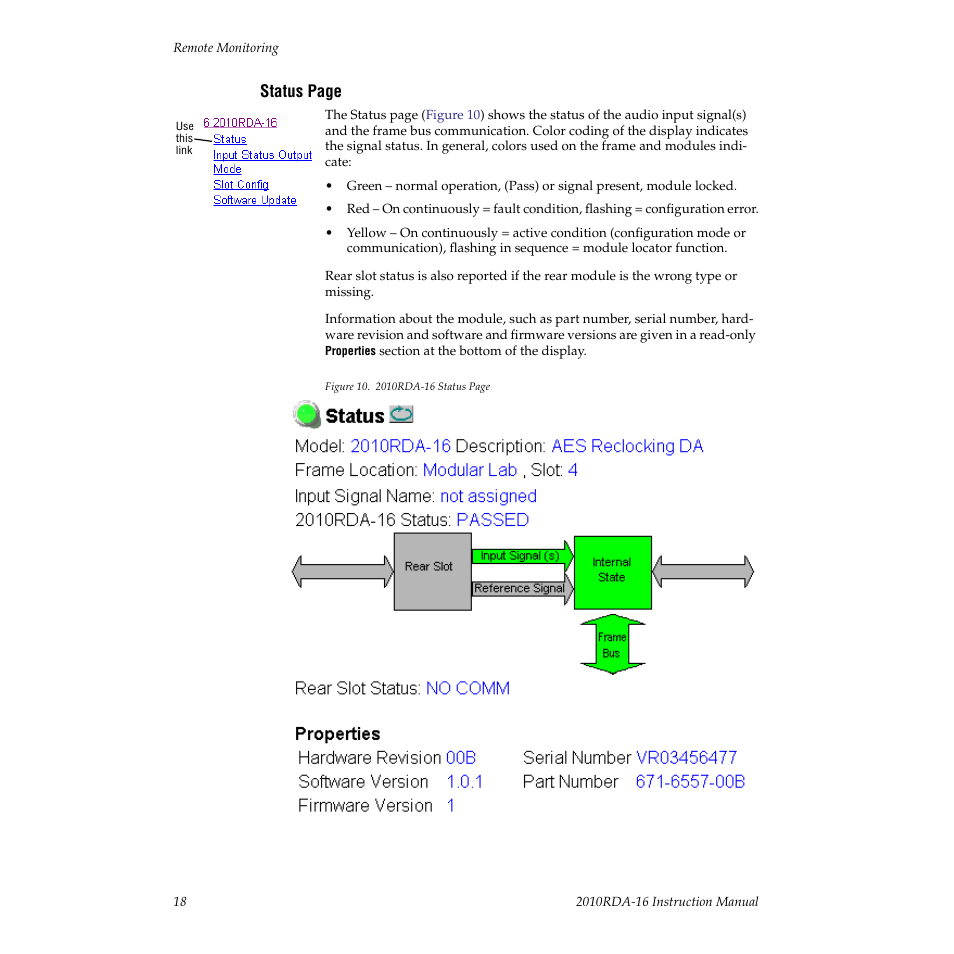 Grass Valley 2010RDA-16 User Manual | Page 18 / 28