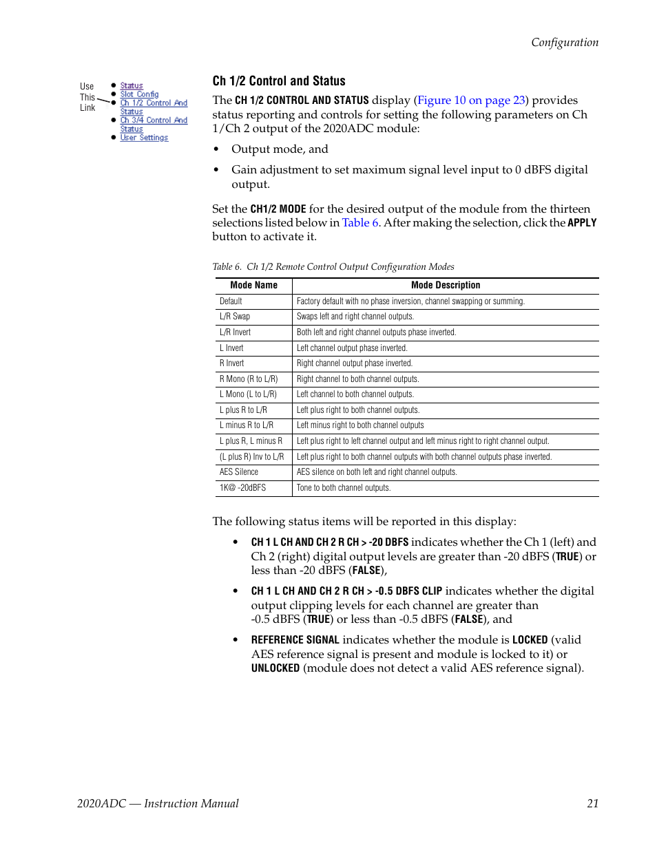 Grass Valley 2020ADC A-To-D User Manual | Page 21 / 32